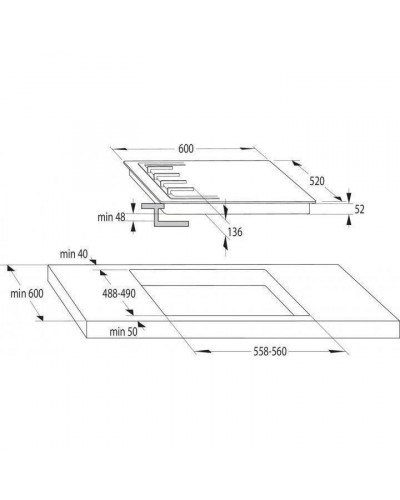 Варочная поверхность газовая Gorenje GKTW642SYB