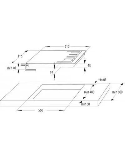 Варильна поверхня газова Gorenje GTW641KB