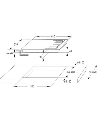 Варочная поверхность газовая Gorenje GTW641KB