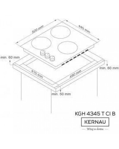 Варочная поверхность газовая KERNAU KGH 4346 B