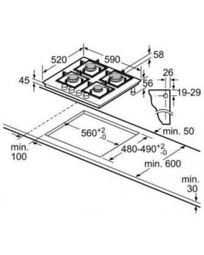 Варочная поверхность газовая Bosch PPP6A6B90