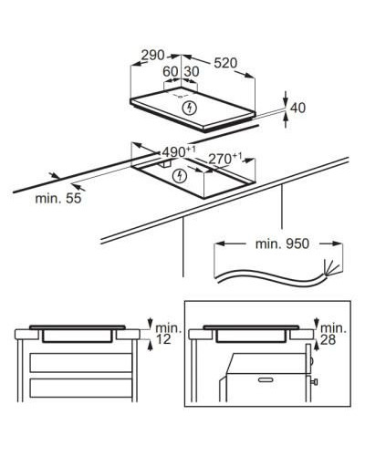 Варильна поверхня електрична Electrolux LHR3233CK