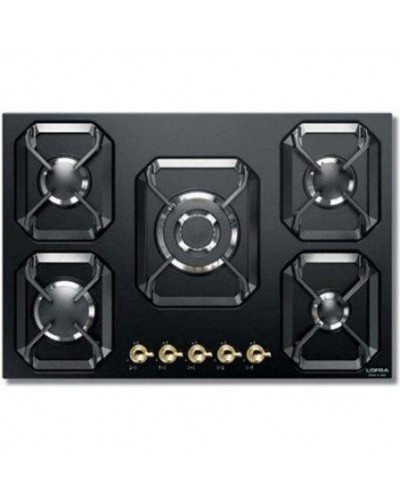 Варильна поверхня газова Lofra DolceVita 75 Nero Matt HRNM7A0