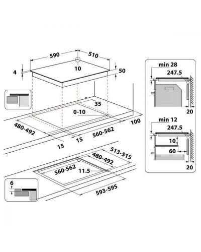 Варильна поверхня електрична Whirlpool WS Q7360 NE