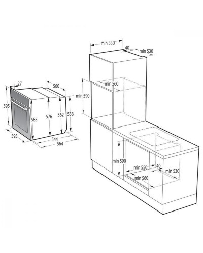 Духовка електрична Gorenje BPS6737E04DBG