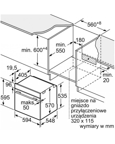 Духовка електрична Bosch HBA5360W0