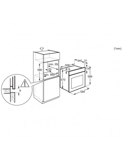 Духовка електрична Electrolux EOD5H70BX