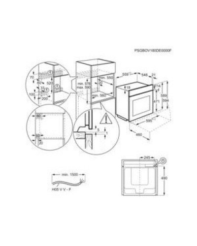 Духовка електрична Electrolux LOB8S39WZ