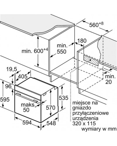 Духовка електрична Bosch HBA254YS0
