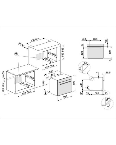 Духовка електрична SMEG SF6400TVX