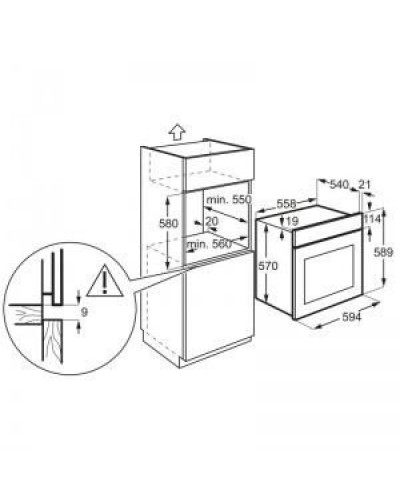 Духовка електрична Electrolux EOF3H40X