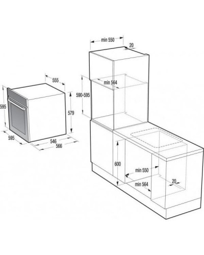 Духовка електрична Gorenje BOP798S54X