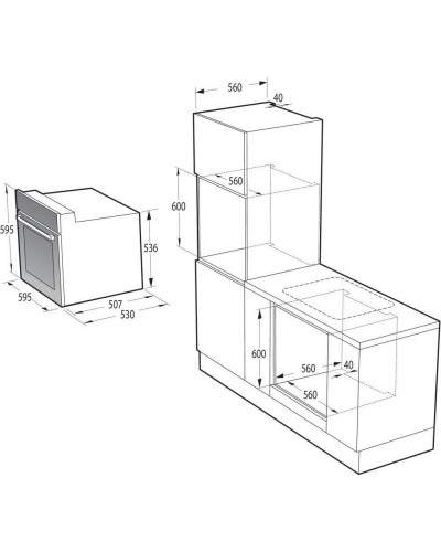 Духовка електрична Gorenje BO6635E01B