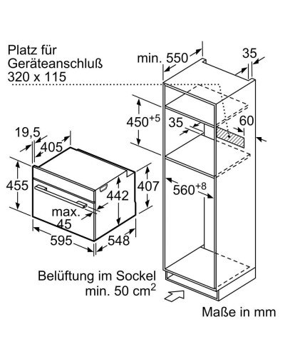 Духовка електрична Bosch CMG676BB1