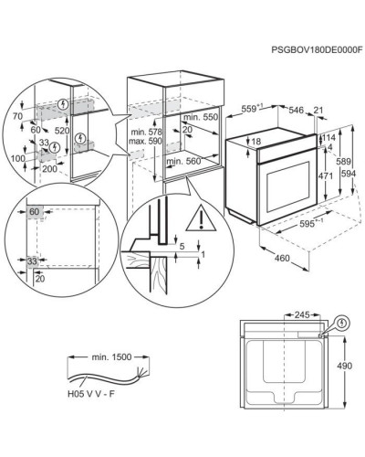 Духовка электрическая AEG BCE558370B