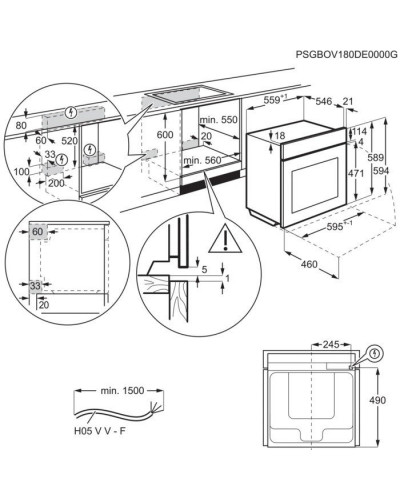 Духовка электрическая AEG BCE558370B
