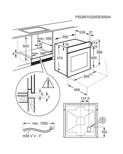 Духовка электрическая Electrolux EOF3H50X