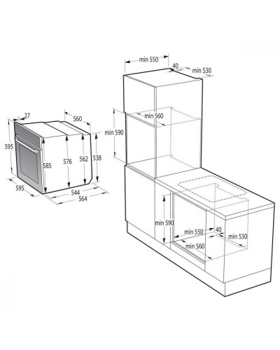 Духовка електрична Gorenje BOS67371SYW