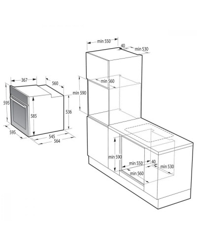 Електрична духовка Gorenje BOS6737SYB