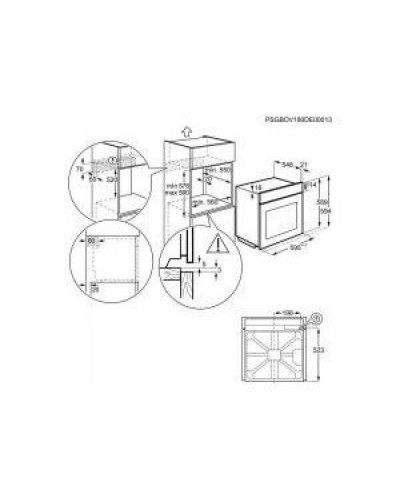 Духовка електрична Electrolux EOE8P39WV