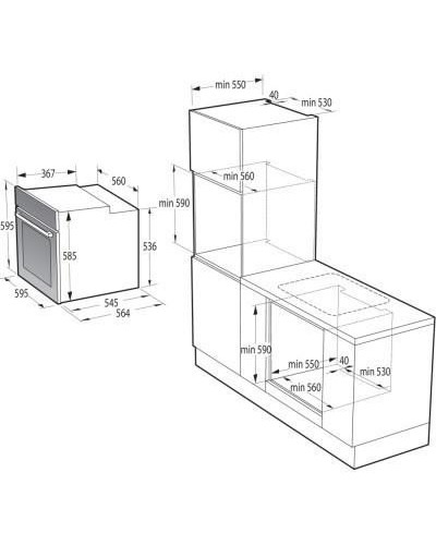 Духовка електрична Gorenje BOS6737E06FBG