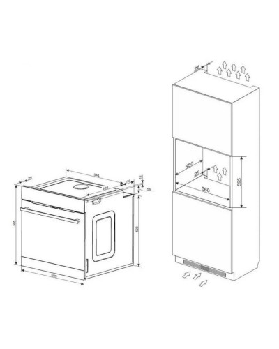 Духовка електрична Amica ED06208B FINE