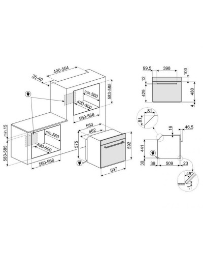 Духовка електрична SMEG SF6400TB