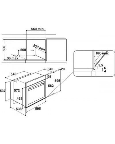 Духовка електрична Whirlpool W9 OM2 4S1 P BSS