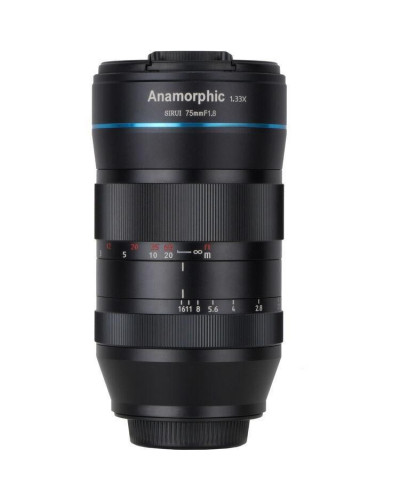 Анаморфний об'єктив Sirui 75mm f/1.8 Anamorphic 1,33x E-Mount (SR75-MFT)