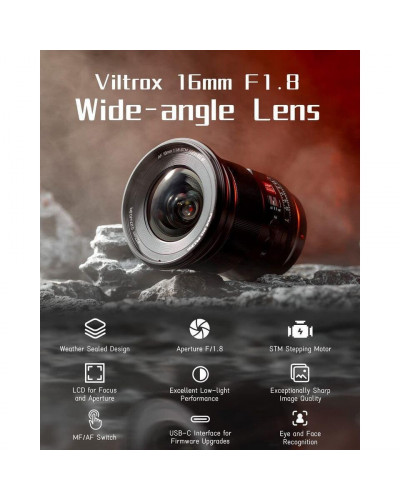 Широкоугольный объектив Viltrox AF 16mm f/1.8 FE