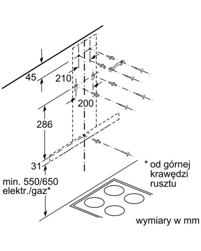 Витяжка Т-подібна Bosch DWB66FM50