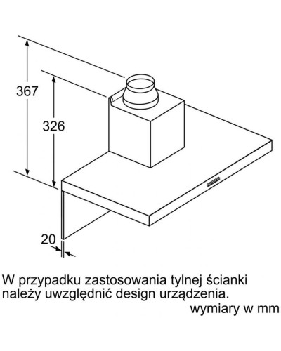 Витяжка Т-подібна Bosch DWB66FM50