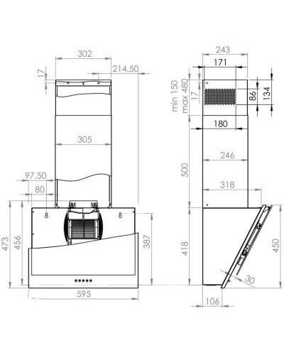 Витяжка похила Gorenje WHI6SYB