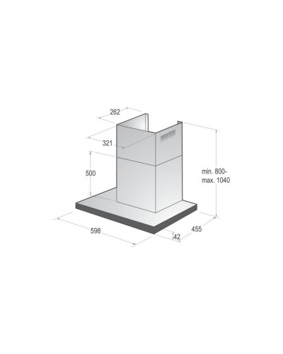 Витяжка Т-подібна Gorenje WHT6SYW