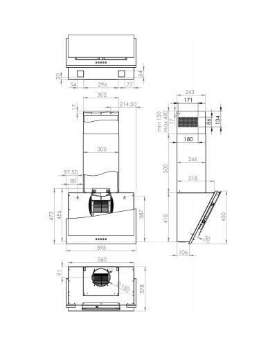 Витяжка похила Gorenje WHI6SYW