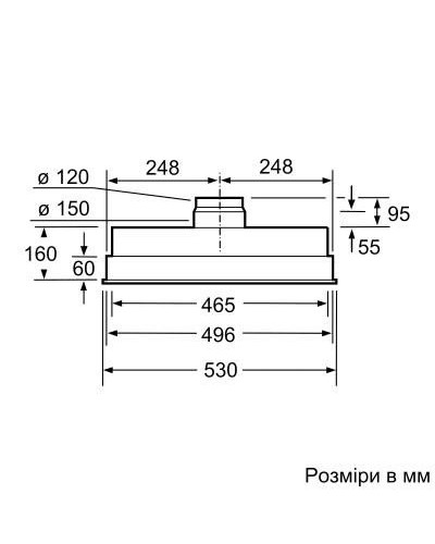 Витяжка вбудована Siemens LB55565