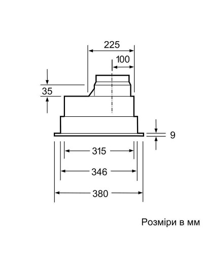 Витяжка вбудована Siemens LB55565