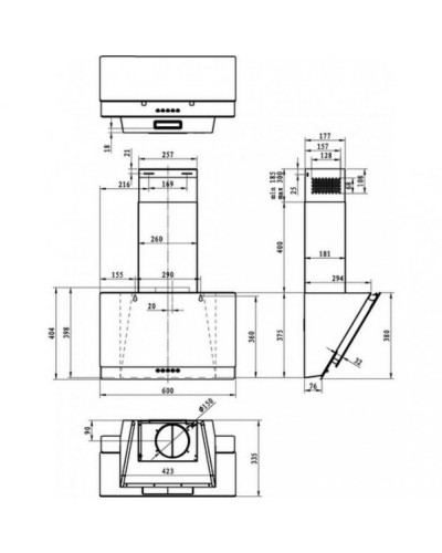 Витяжка похила Gorenje WHI629EB