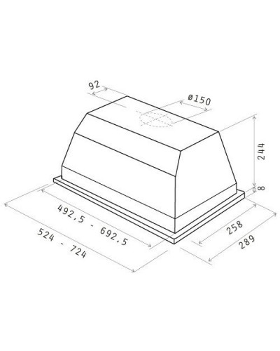 Вытяжка встроенная Elica ELIBLOC LUX/GR A/60