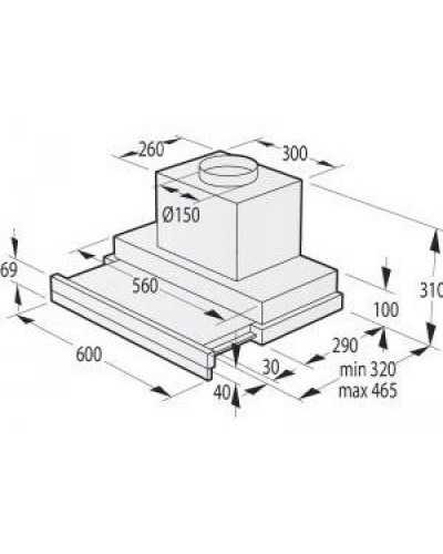 Витяжка телескопічна Gorenje BHP643ORAW