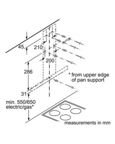 Вытяжка Т-образная Bosch DWB96DM50