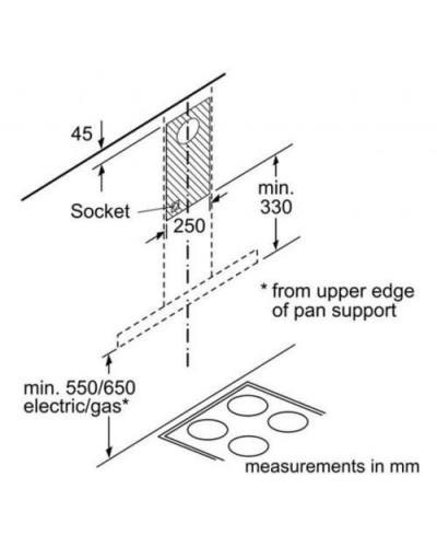 Вытяжка Т-образная Bosch DWB96DM50