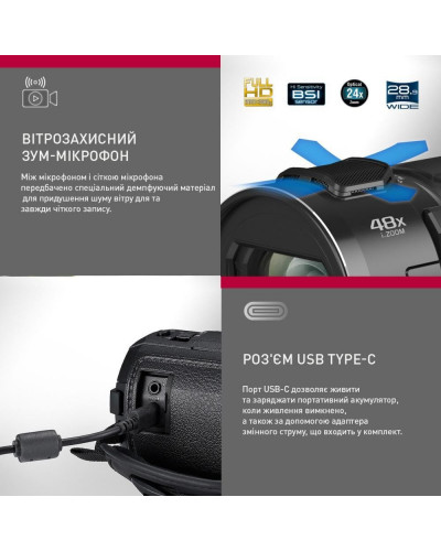 Відеокамера Panasonic HC-V900E-K