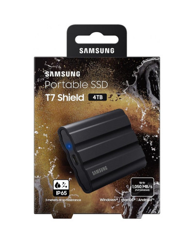 SSD накопичувач Samsung T7 Shield 4 TB Black (MU-PE4T0S/EU)