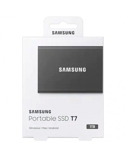 SSD накопичувач Samsung T7 1 TB Titan Gray (MU-PC1T0T/WW)