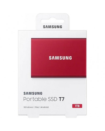 SSD накопичувач Samsung T7 1 TB Red (MU-PC1T0R/WW)