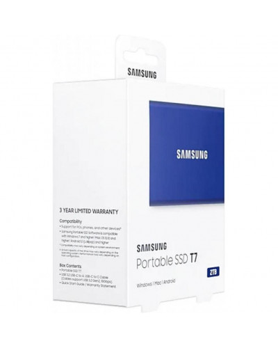 SSD накопичувач Samsung T7 2 TB Indigo Blue (MU-PC2T0H/WW)