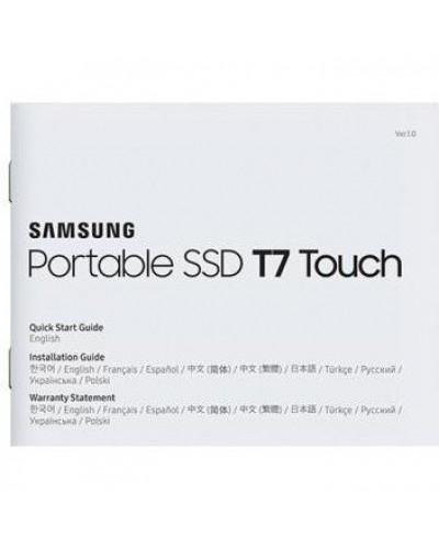 SSD накопичувач Samsung T7 Touch 500 GB Black (MU-PC500K/WW)