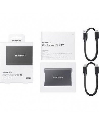 SSD накопичувач Samsung T7 2 TB Titan Gray (MU-PC2T0T/WW)