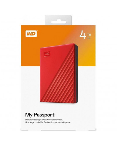 Жесткий диск WD My Passport 4 TB Red (WDBPKJ0040BRD-WESN)